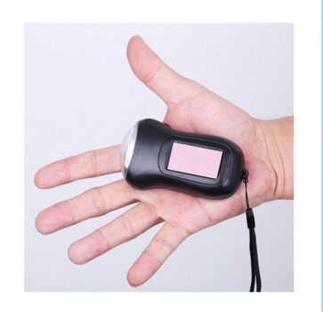 Preview: Solartaschenlampe mit Kurbel